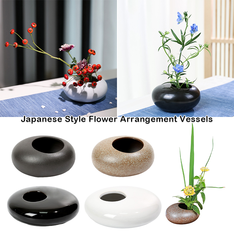 Ceramic Vase Japanese Style Ik - Ikebana Vase Kenzan review and price