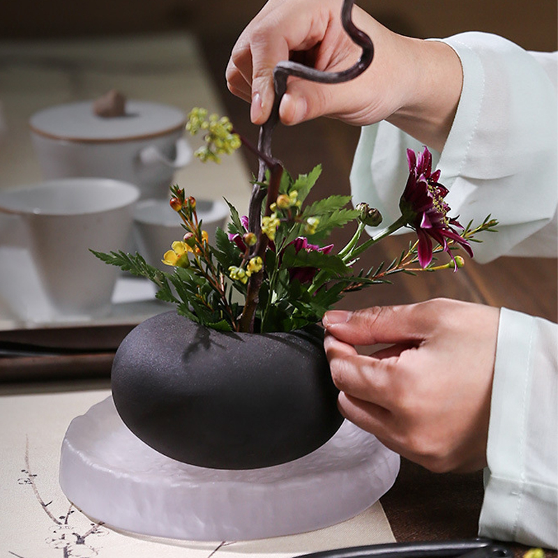 Ceramic Vase Japanese Style Ik - Ikebana Vase Kenzan review and price