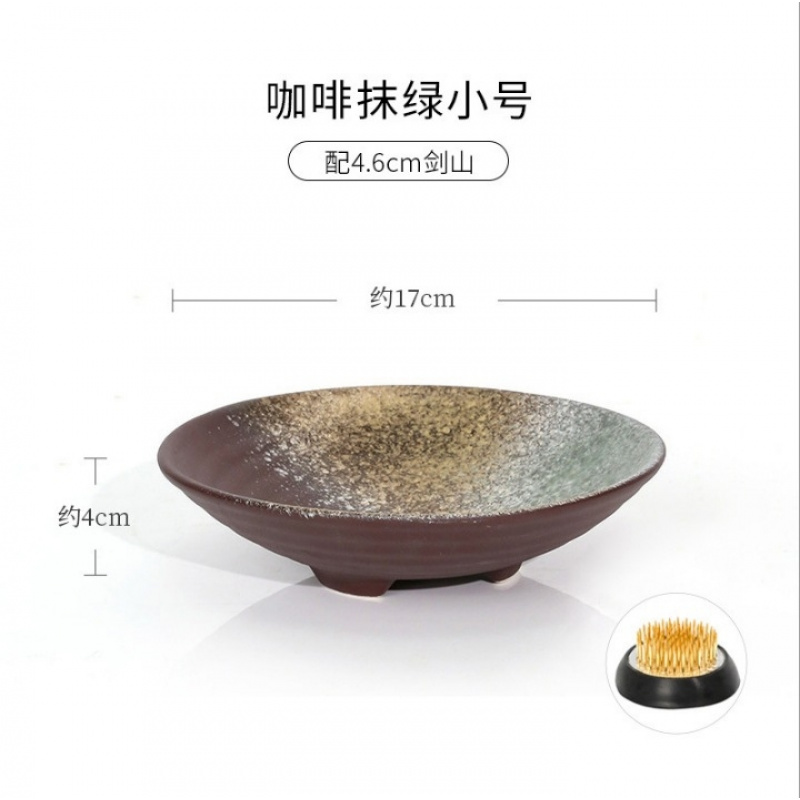 Retro Zen Ceramic Three Footed - Ikebana Vase Kenzan review and price